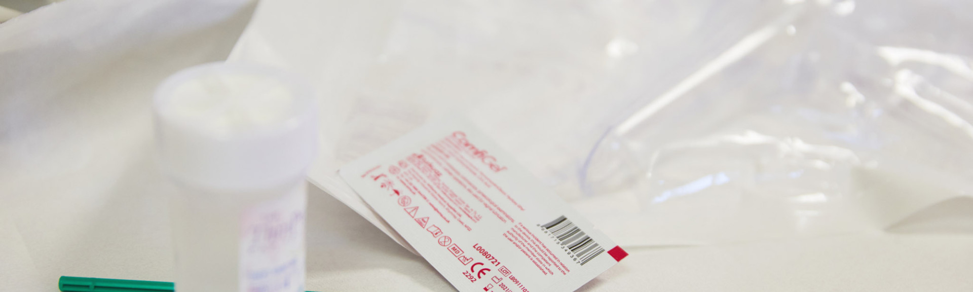 A photo showing the equipment used for cervical screening